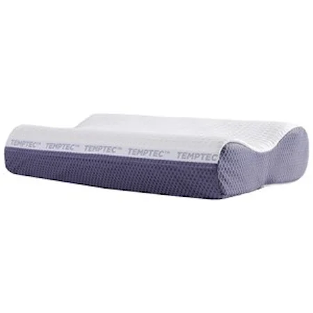 Asperitas High or Low Profile Contour Pillow with Charcoal Memory Foam
